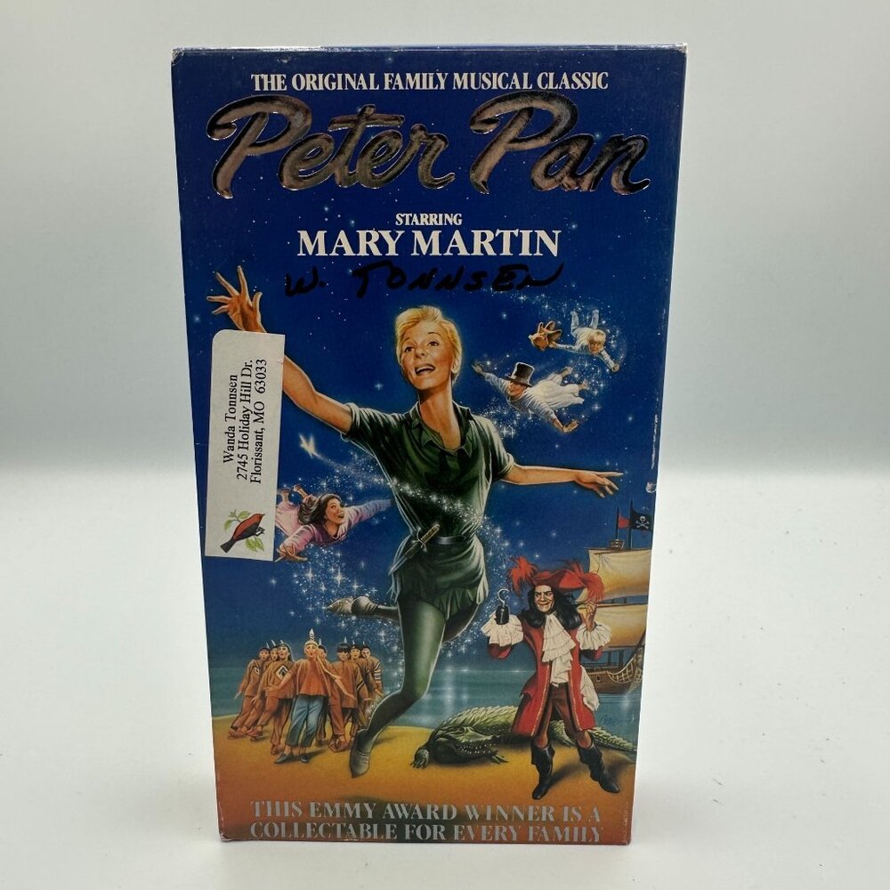Peter Pan VHS Mary Martin 1960 Platinum Series Family Musical Classic